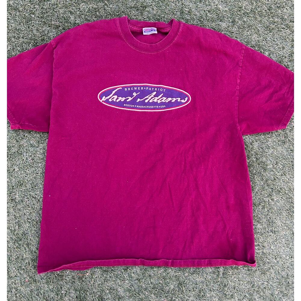 Vintage Sam Adams Boston Beer T-Shirt Hanes Beefy-T XL